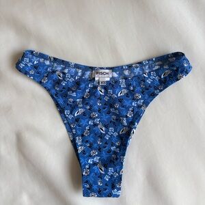 Fisch Flamands bikini BOTTOM blue white seashells starfish XS